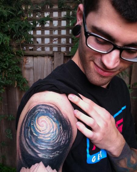 Tattoos - Oregon - Spiral Galaxy